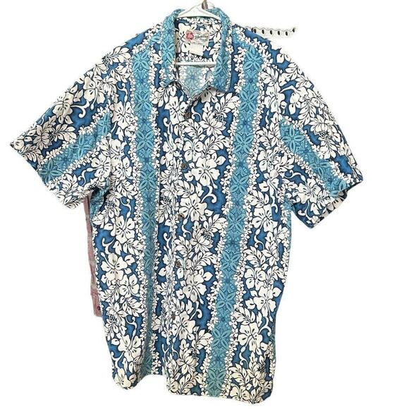 The Original Hawaiian Floral Button Down Vintage Shirt in Men's 3XL, #F1215 - Picture 2 of 5